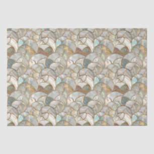 Moeder van Pearl Gold Accent Mozaïek Stijl Tissuepapier