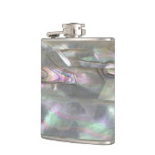 MOEDER VAN PEARL Red Abalone Gedrukte heupkolf Heupfles (Links)