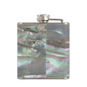 MOEDER VAN PEARL Red Abalone Gedrukte heupkolf Heupfles (Achterkant)