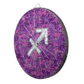 Moeder van Pearl Sagittarius Symbol Fuchsia Camo Dartbord (Voorkant Rechts)