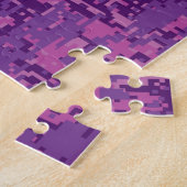 Moeder van Pearl Sagittarius Symbol Fuchsia Camo Legpuzzel (Zijkant)