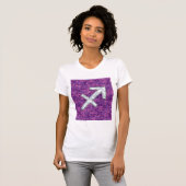 Moeder van Pearl Sagittarius Symbol Fuchsia Camo T-shirt (Voorkant volledig)