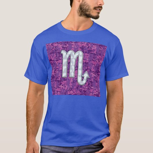Moeder van Pearl Scorpio Zodiac Pink Digital Camo T-shirt (Voorkant)