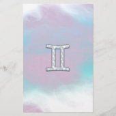 Moeder van Pearl Style Gemini Briefpapier (Voorkant)