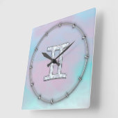 Moeder van Pearl Style Gemini Vierkante Klok (Hoek)