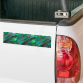 Moeder van Pearl Texture Blauwgroen Photo Pattern Bumpersticker (Op Truck)