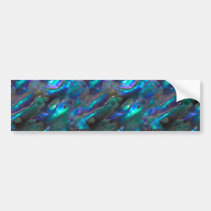 Moeder van Pearl Texture Blue Photo Pattern Bumpersticker