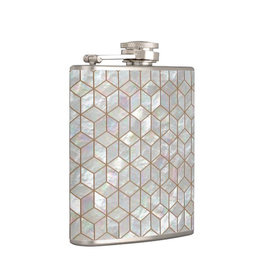 Moeder van Pearl Tiles Heupfles (Rechts)