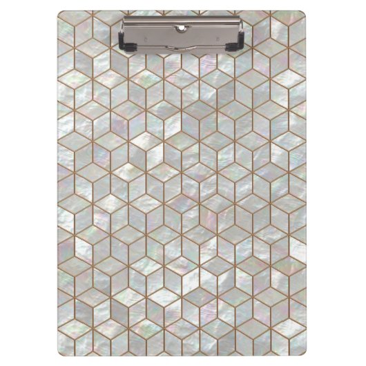 Moeder van Pearl Tiles Klembord (Voorkant)