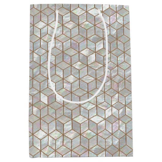 Moeder van Pearl Tiles Medium Cadeauzakje (Voorkant)