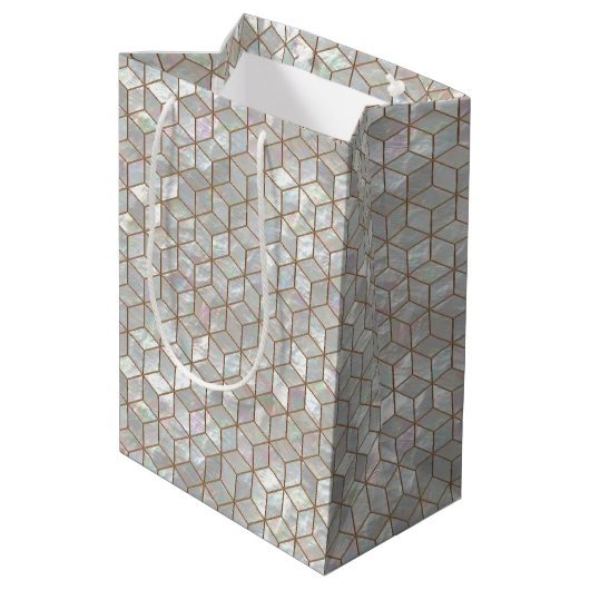 Moeder van Pearl Tiles Medium Cadeauzakje (Achterkant Gekanteld)