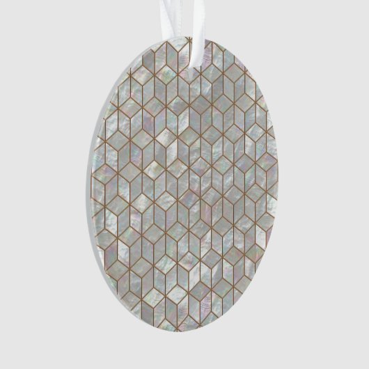 Moeder van Pearl Tiles Ornament (voorkant)