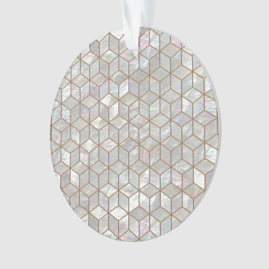 Moeder van Pearl Tiles Ornament (voorkant)