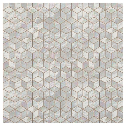 Moeder van Pearl Tiles Stof (Swatch)