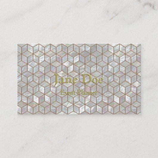 Moeder van Pearl Tiles Visitekaartje (Voorkant)