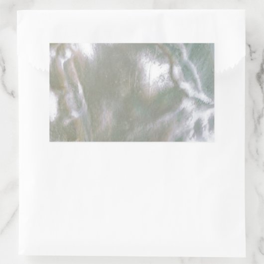 Moeder van Pearl-White Rechthoekige Sticker (Tas)