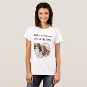 Moeder van Pekingees, Eerste van Mijn Naam T-shirt (Voorkant volledig)