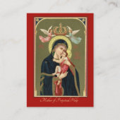 Moeder van persoonlijke hulp Baby Jezus Heilige Ka Visitekaartje (Voorkant)