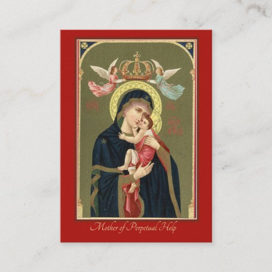 Moeder van persoonlijke hulp Baby Jezus Heilige Ka Visitekaartje (Voorkant)