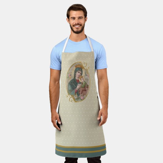 Moeder van persoonlijke hulp Jezus Religieus Schort (Gedragen)