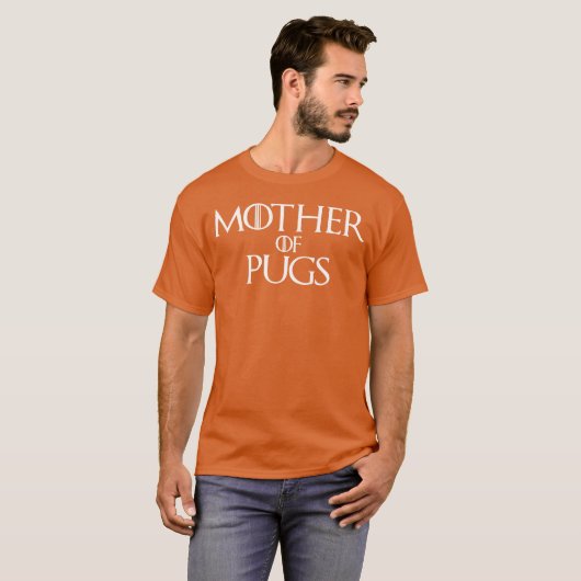 Moeder van Pugs jongen T-shirt (Voorkant volledig)