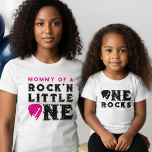 Moeder van Rock'n Kleine Eén Gitaarplectrums 1e Ve T-shirt