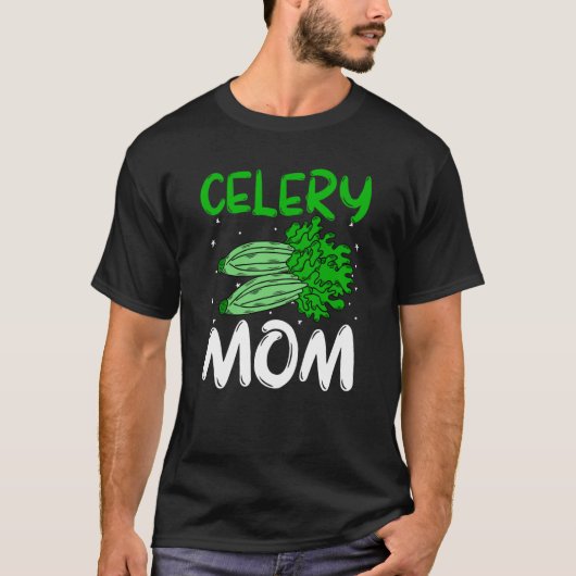 Moeder van selderij moestuin Moederdag T-shirt (Voorkant)