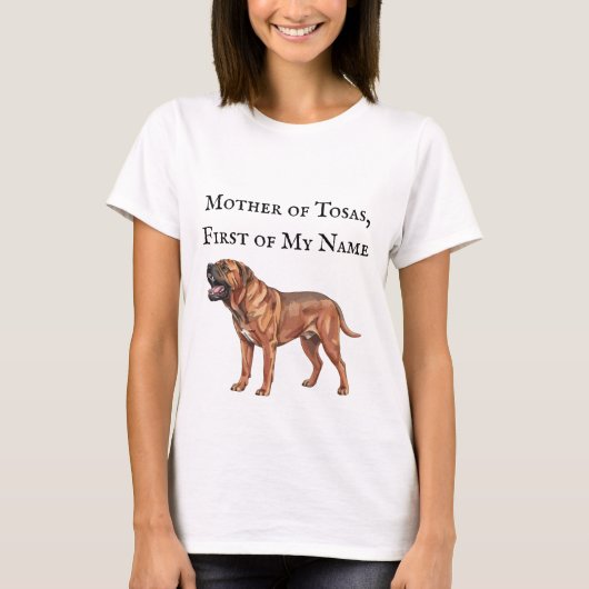 Moeder van Tosaas, Eerste van Mijn Naam T-shirt (Voorkant)