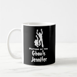Moeder van twee geesten Fun Moeder Halloween mok
