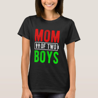 MOEDER VAN TWEE JONGENS Moederschap Ouders Ouders T-shirt