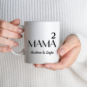 Moeder van twee tweelingen mama van 2 Kinder jonge Mok