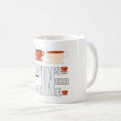 Moeder van tweeling heeft cafeïne nodig koffiemok (Voorkant rechts)