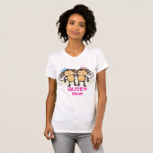 Moeder van Twin Monkeys T-shirt (Voorkant volledig)