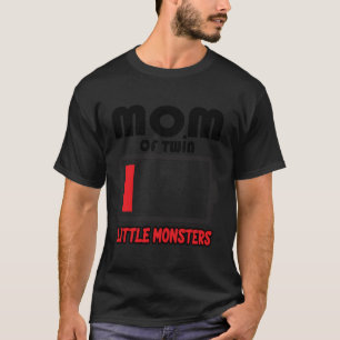 Moeder van Twinlittle Monsters Moeder Wit T-shirt