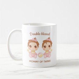 Moeder van Twins Baby Girls Coffee Mok