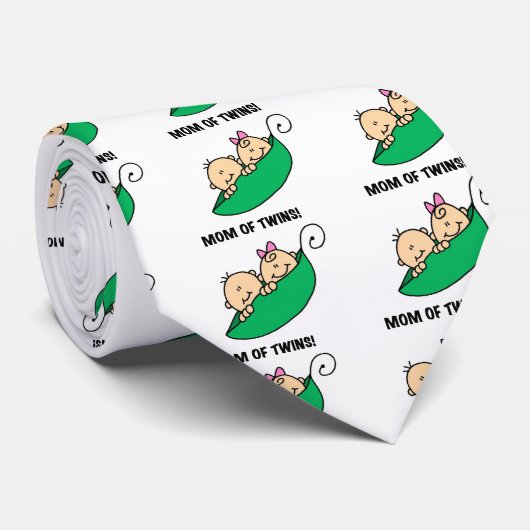 Moeder van Twins-erwten in een Pod Tshirts en gesc Stropdas (Opgerold)