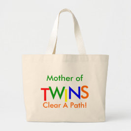 Moeder van TWINS wisst een pad! Grote Tote Bag