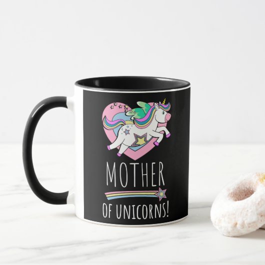 Moeder van Unicorns! Mok (Met donut)