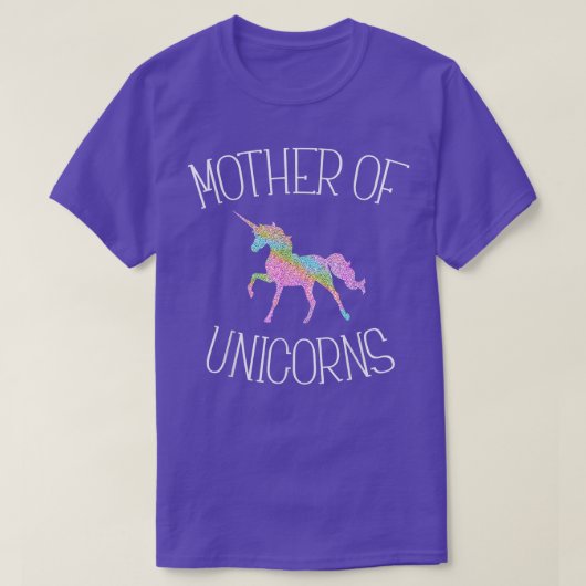 Moeder van Unicorns T T-shirt (Design voorkant)