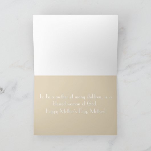 Moeder van veel kinderen kaart (Binnen)