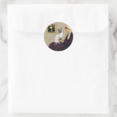Moeder van Whistler - blauwpunt Siamees kat Ronde Sticker (Tas)