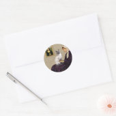 Moeder van Whistler - blauwpunt Siamees kat Ronde Sticker (Envelop)