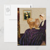 Moeder van Whistler - rode Perzische kat Briefkaart (Voorkant / Achterkant)