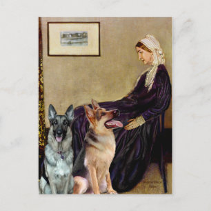 Moeder van Whistler - Twee Duitse Herders Briefkaart