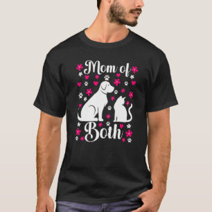 Moeder van zowel kat als hond Moeder gekke kat Ho T-shirt
