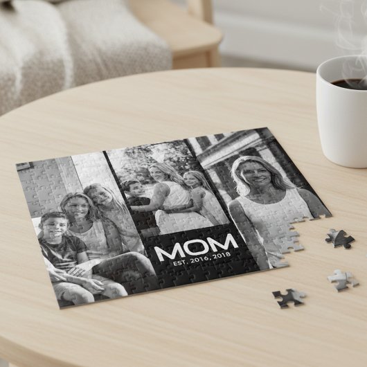 Moeder Vastgestelde Vet Zwart 3 Foto  Legpuzzel