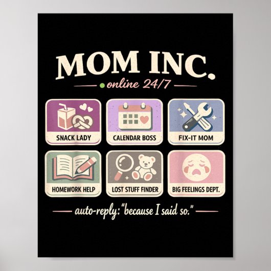 Moeder verjaardag cadeaus grappige vrouw tops Moed Poster (Voorkant)