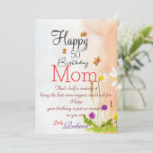 Moeder Verjaardag Kaart (Staand voorkant)