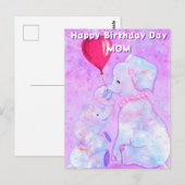 Moeder Verjaardag Kaart Olifant Baby met Mam (Voorkant / Achterkant)