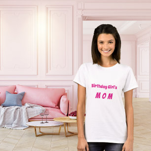 Moeder verjaardag meisje heet roze t-shirt